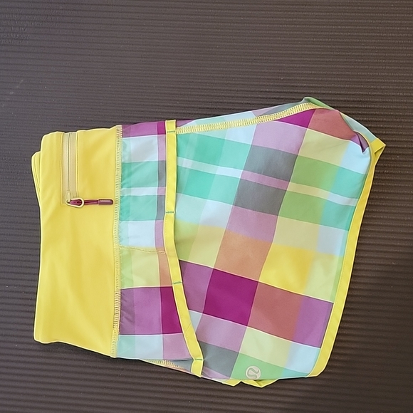 lululemon athletica Pants - Rare Lululemon plaid speed up shorts